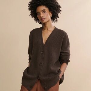Jenni Kayne Chocolate Cashmere Cocoon Cardigan